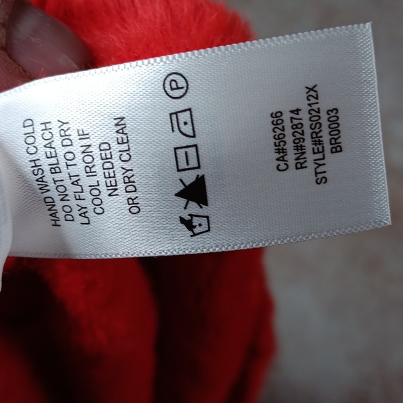 Splendid Red Fuzzy V Neck Sweater Top Womens Size Small - Picture 4 of 11